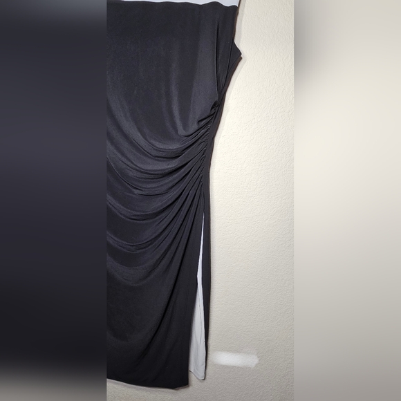 Chaps Color Block sz Large Womens Black & White Sleeveless Sheath Dress - Picture 4 of 5